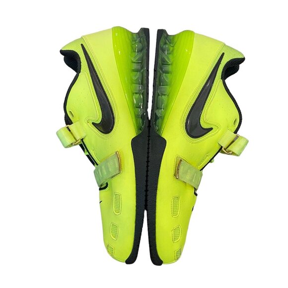 Nike Romaleos 2 Weightlifting Shoes Mens Size 18 Volt  476927-700 Mint Condition - Picture 4 of 11